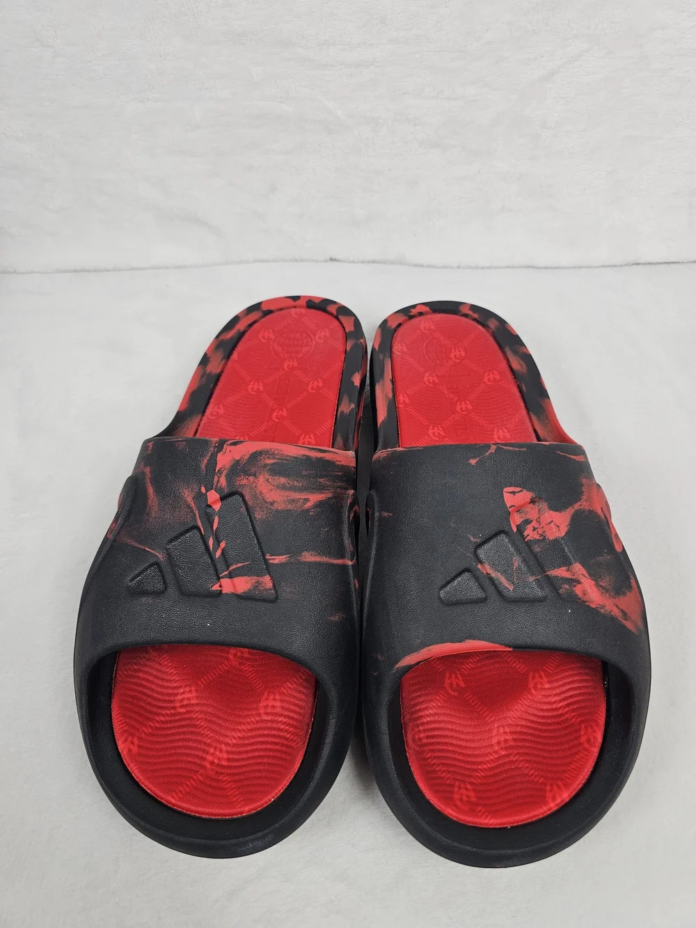 Adidas Patrick Mahomes x Adicane Slide Black Collegiate Red JH6548 Men's Sz 11